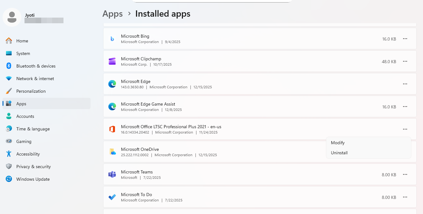 Installed-apps-window